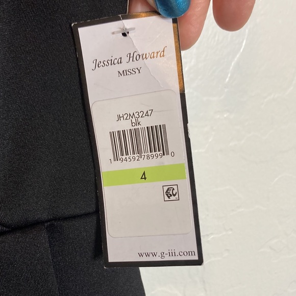NWT Jessica Howard Black Dress Size 4 - Picture 3 of 6